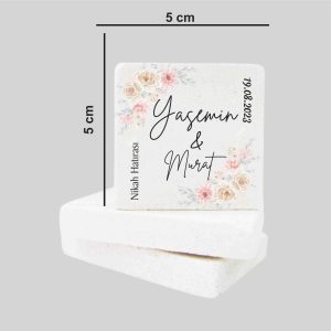 Düğün Nişan Kına Doğal Taş Magnet 01
