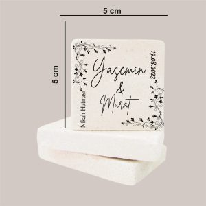 Düğün Nişan Kına Doğal Taş Magnet 03