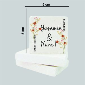 Düğün Nişan Kına Doğal Taş Magnet 05