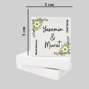 Düğün Nişan Kına Doğal Taş Magnet 08