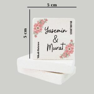 Düğün Nişan Kına Doğal Taş Magnet 09
