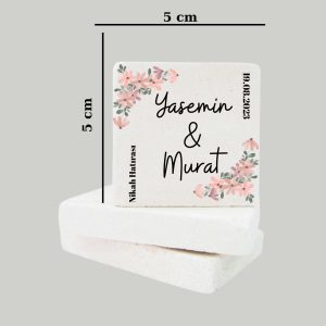 Düğün Nişan Kına Doğal Taş Magnet 010
