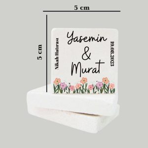 Düğün Nişan Kına Doğal Taş Magnet 012