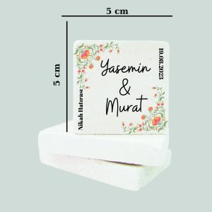 Düğün Nişan Kına Doğal Taş Magnet 022