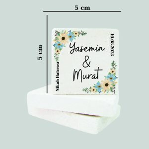 Düğün Nişan Kına Doğal Taş Magnet 029