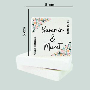 Düğün Nişan Kına Doğal Taş Magnet 041