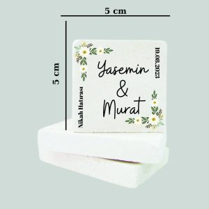 Düğün Nişan Kına Doğal Taş Magnet 044