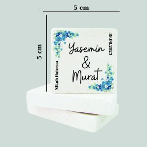 Düğün Nişan Kına Doğal Taş Magnet 046