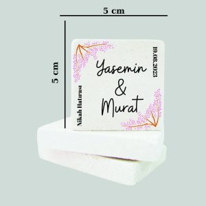 Düğün Nişan Kına Doğal Taş Magnet 047