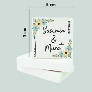 Düğün Nişan Kına Doğal Taş Magnet 049