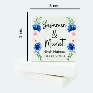 Düğün Nişan Kına Doğal Taş Magnet 077