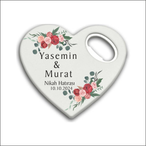 Düğün Nişan Nikah Kalp Magnet Açacak 01