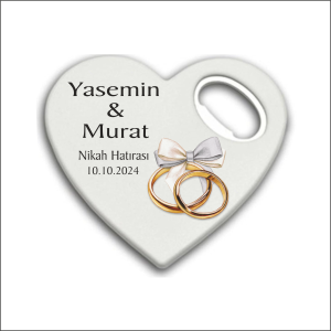 Düğün Nişan Nikah Kalp Magnet Açacak 06