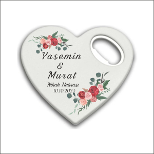 Düğün Nişan Nikah Kalp Magnet Açacak 010