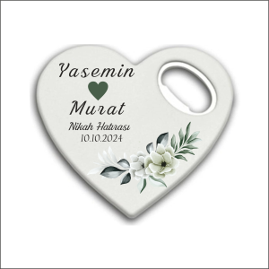 Düğün Nişan Nikah Kalp Magnet Açacak 012