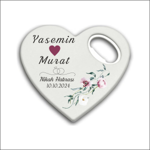 Düğün Nişan Nikah Kalp Magnet Açacak 013