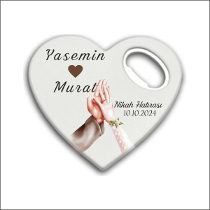 Düğün Nişan Nikah Kalp Magnet Açacak 014
