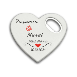 Düğün Nişan Nikah Kalp Magnet Açacak 016