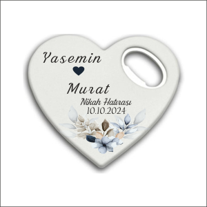 Düğün Nişan Nikah Kalp Magnet Açacak 017