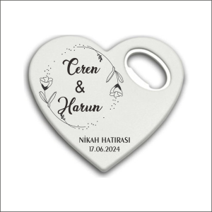 Düğün Nişan Nikah Kalp Magnet Açacak 022