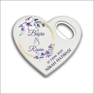 Düğün Nişan Nikah Kalp Magnet Açacak 023