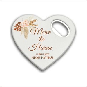 Düğün Nişan Nikah Kalp Magnet Açacak 025