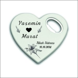 Düğün Nişan Nikah Kalp Magnet Açacak 001