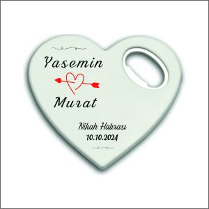 Düğün Nişan Nikah Kalp Magnet Açacak 002