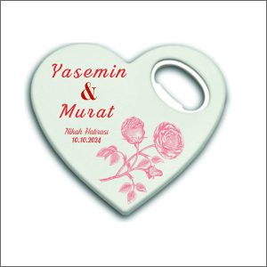 Düğün Nişan Nikah Kalp Magnet Açacak 005