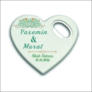 Düğün Nişan Nikah Kalp Magnet Açacak 006