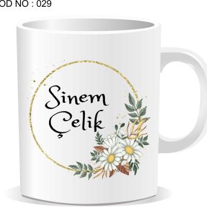 Kişiye Özel Baskılı Çerçeveli İsim Kupa Bardak 29