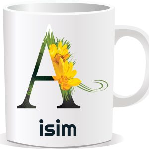 Kişiye Özel Baskılı Harfli Kupa Bardak CCC01