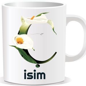 Kişiye Özel Baskılı Harfli Kupa Bardak CCC04