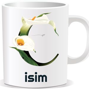 Kişiye Özel Baskılı Harfli Kupa Bardak CCC03