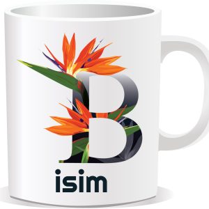 Kişiye Özel Baskılı Harfli Kupa Bardak CCC02