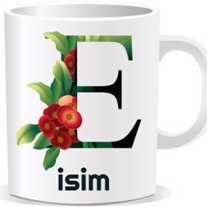 Kişiye Özel Baskılı Harfli Kupa Bardak CCC06
