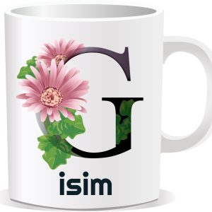 Kişiye Özel Baskılı Harfli Kupa Bardak CCC08