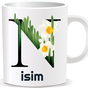 Kişiye Özel Baskılı Harfli Kupa Bardak CCC016
