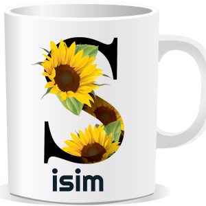 Kişiye Özel Baskılı Harfli Kupa Bardak CCC021
