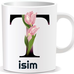 Kişiye Özel Baskılı Harfli Kupa Bardak CCC023
