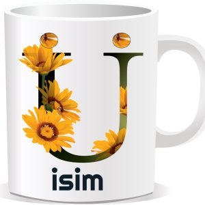 Kişiye Özel Baskılı Harfli Kupa Bardak CCC025