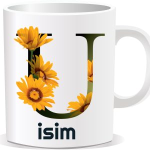 Kişiye Özel Baskılı Harfli Kupa Bardak CCC024