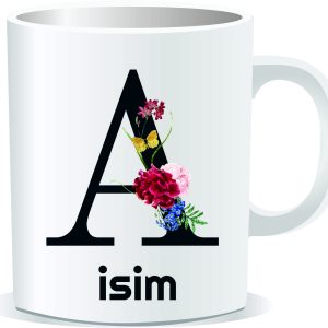 Kişiye Özel Baskılı Harfli Kupa Bardak CC01