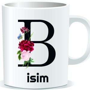 Kişiye Özel Baskılı Harfli Kupa Bardak CC02