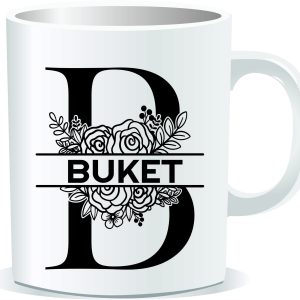 Kişiye Özel Baskılı Harfli Kupa Bardak 02B