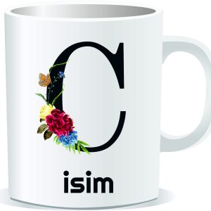 Kişiye Özel Baskılı Harfli Kupa Bardak CC03