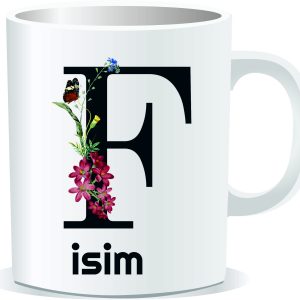 Kişiye Özel Baskılı Harfli Kupa Bardak CC07