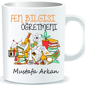 Öğretmenler Günü Kupa Bardak Fen ve Teknoloji Öğretmeni 02