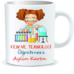 Öğretmenler Günü Kupa Bardak Fen ve Teknoloji Öğretmeni 06