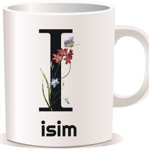 Kişiye Özel Baskılı Harfli Kupa Bardak CC011